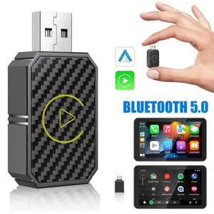 2 in 1 USB Wireless CarPlay Adapter For Apple Android Dongle Navigation Player 2 in 1 USB Wireless CarPlay Adapter For Apple Android Dongle Navigation Player