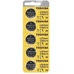 5 x New Original Toshiba CR2016 CR 2016 3V LITHIUM BATTERY BR2016 DL2016 5 x New Original Toshiba CR2016 CR 2016 3V LITHIUM BATTERY BR2016 DL2016