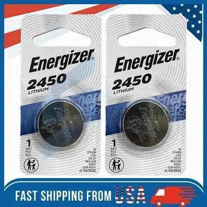 2 Pack New Fresh Energizer ECR2450 CR2450 BR2450 Lithium 3V Battery Exp 03/2032 2 Pack New Fresh Energizer ECR2450 CR2450 BR2450 Lithium 3V Battery Exp 03/2032
