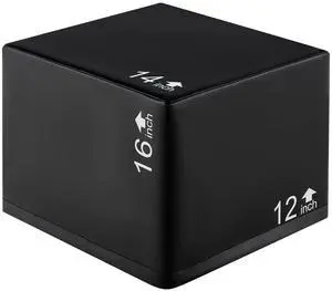 SPORFIT 3 in 1 Extra Firm Soft Plyo Box Foam Plyometric Box, 16 x 14 x 12 Heavy Duty High Density Foam Jumping Box for Training, Box Jumps for Home Gym Fitness, 220 lbs Weight Capacity SPORFIT 3 in 1 Extra Firm Soft Plyo Box Foam Plyometric Box, 16 x 14 x 12 Heavy Duty High Density Foam Jumping Box for Training, Box Jumps for Home Gym Fitness, 220 lbs Weight Capacity