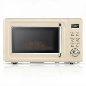 ARLIME Retro Microwave 0.7Cu.ft, 700 Watt Countertop Microwave with 5 Micro Power Defrost & Auto Cooking Function, LED Display, Child Lock, Small Microwave for Kitchen, RV, Dorm, Cream White ARLIME Retro Microwave 0.7Cu.ft, 700 Watt Countertop Microwave with 5 Micro Power Defrost & Auto Cooking Function, LED Display, Child Lock, Small Microwave for Kitchen, RV, Dorm, Cream White
