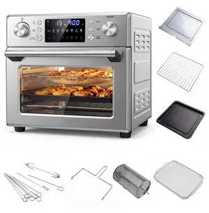 ARLIME 14-in-1 Air Fryer Toaster Oven Combo, 1700W Stainless Steel Countertop Convection Oven with Bake, Rotisserie, Dehydrate & Defrost Functions, 26 QT Large Capacity, 60-Minute Timer & Accessories ARLIME 14-in-1 Air Fryer Toaster Oven Combo, 1700W Stainless Steel Countertop Convection Oven with Bake, Rotisserie, Dehydrate & Defrost Functions, 26 QT Large Capacity, 60-Minute Timer & Accessories