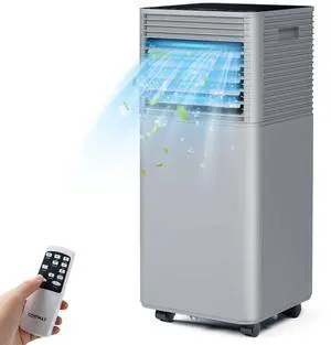 ARLIME Portable Air Conditioners, 8000 BTU Air Unit Cools up to 230 sq. ft. Freestanding Air Cooler w/Fan & Dehumidifier, Remote Control, Window Mount Kits for Home Office, Gray ARLIME Portable Air Conditioners, 8000 BTU Air Unit Cools up to 230 sq. ft. Freestanding Air Cooler w/Fan & Dehumidifier, Remote Control, Window Mount Kits for Home Office, Gray