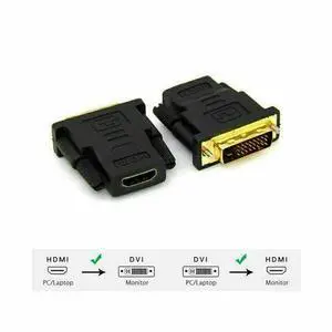 DVI-D Male 24+1 pin to HDMI Female 19-pin HD HDTV PC Monitor Display Adapter #13 DVI-D Male 24+1 pin to HDMI Female 19-pin HD HDTV PC Monitor Display Adapter #13