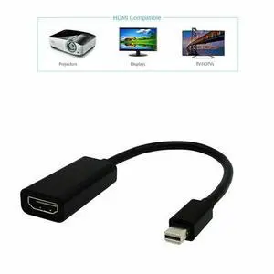 Mini DisplayPort Thunderbolt To HDMI Adapter For Microsoft Surface Pro 2 3 4 BLK Mini DisplayPort Thunderbolt To HDMI Adapter For Microsoft Surface Pro 2 3 4 BLK