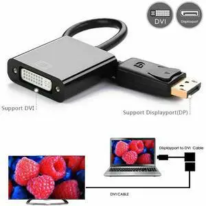 NEW DisplayPort DP Male to DVI Female Adapter Cable Converter for Laptop PC NEW DisplayPort DP Male to DVI Female Adapter Cable Converter for Laptop PC