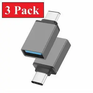3-Pack USB-C 3.1 Male to USB A Female Adapter Converter OTG Type C Android Phone 3-Pack USB-C 3.1 Male to USB A Female Adapter Converter OTG Type C Android Phone