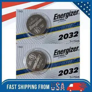 2 Pcs Fresh Energizer CR2032 3V Lithium Coin Cell Button Battery CR 2032 ECR2032 2 Pcs Fresh Energizer CR2032 3V Lithium Coin Cell Button Battery CR 2032 ECR2032