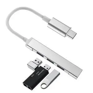 USB-C Type C to USB 3.0 4 Port Hub Splitter For PC Phone Notebook Laptop Tablet USB-C Type C to USB 3.0 4 Port Hub Splitter For PC Phone Notebook Laptop Tablet