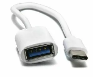 USB-C 3.1 Type C Male to USB 3.0 Type A Female OTG Adapter Converter Cable White USB-C 3.1 Type C Male to USB 3.0 Type A Female OTG Adapter Converter Cable White