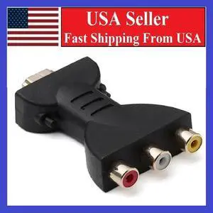 HDMI Male to 3 RCA Female Composite AV Video Audio Adapter Converter for TV PC HDMI Male to 3 RCA Female Composite AV Video Audio Adapter Converter for TV PC
