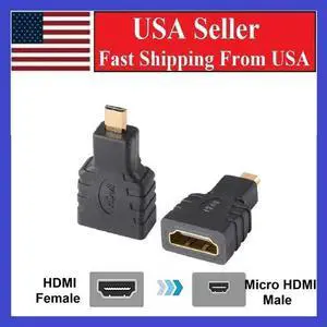 Micro HDMI Type D Male To HDMI Type A Female Cable Adapter Converter Connector Micro HDMI Type D Male To HDMI Type A Female Cable Adapter Converter Connector