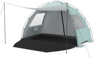 SPORFIT Beach Tent Sun Shelter, UPF50+, Green (5-6 Person) SPORFIT Beach Tent Sun Shelter, UPF50+, Green (5-6 Person)
