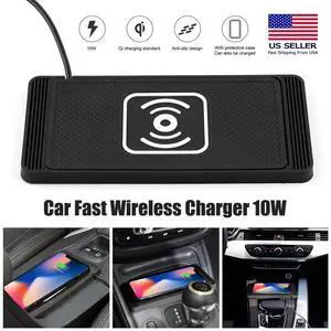 Car Wireless Cell Phone Charger Pad Fast Charge Mat 10W Car Wireless Cell Phone Charger Pad Fast Charge Mat 10W