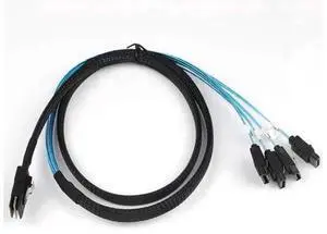2 Pack Reversed Mini SAS Breakout Cable, SFF-8087 36Pin Male Target to 4 SATA 7Pin Female Host Wire, SAS 4i Reverse Data Cord for Server RAID HBA Card, NAS Storage Array, HDD SSD Connection, Compatibl 2 Pack Reversed Mini SAS Breakout Cable, SFF-8087 36Pin Male Target to 4 SATA 7Pin Female Host Wire, SAS 4i Reverse Data Cord for Server RAID HBA Card, NAS Storage Array, HDD SSD Connection, Compatibl