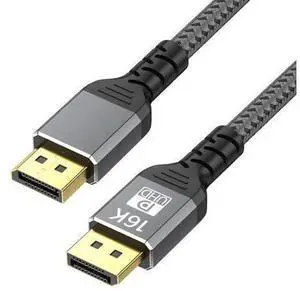 DisplayPort 2.1 DP Cable Support 16K@60Hz Ultra HD Video Transmission Cord, High Speed DP Male to Male Wire for Desktop PC Graphics Card Gaming Monitor Projector Smart TV Gaming Video Display Connecti DisplayPort 2.1 DP Cable Support 16K@60Hz Ultra HD Video Transmission Cord, High Speed DP Male to Male Wire for Desktop PC Graphics Card Gaming Monitor Projector Smart TV Gaming Video Display Connecti