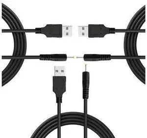 3-Pack 3.3FT USB to DC 2.5x0.7mm Barrel Jack Charging Cable, Male DC 2.5mm x 0.7 Power Plug Cord, 1 Meter USB to DC Power Adapter Wire for Small Electronics, Router, LED Light, Camera, Mini Fan, Porta 3-Pack 3.3FT USB to DC 2.5x0.7mm Barrel Jack Charging Cable, Male DC 2.5mm x 0.7 Power Plug Cord, 1 Meter USB to DC Power Adapter Wire for Small Electronics, Router, LED Light, Camera, Mini Fan, Porta