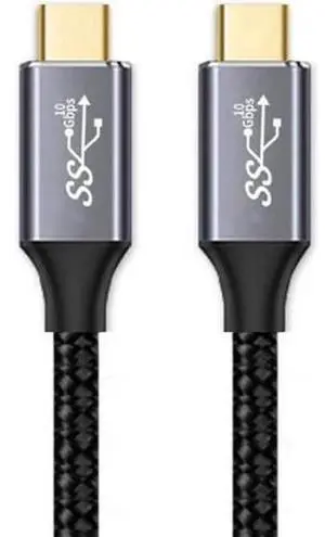 3.3FT USB3.1 Gen2 Type-C Male to Male Cable with Built-In E-Marker Chip, Supports 10Gbps High-Speed Data Transfer & 100W PD Fast Charging, Compatible with Laptops, Smartphones, External SSD, Docking S 3.3FT USB3.1 Gen2 Type-C Male to Male Cable with Built-In E-Marker Chip, Supports 10Gbps High-Speed Data Transfer & 100W PD Fast Charging, Compatible with Laptops, Smartphones, External SSD, Docking S