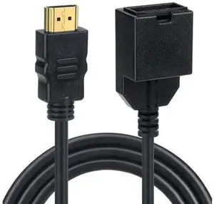 4K HDMI 1.4 Type-E Female to HDMI Male/Female Audio Video Adapter Cable, Automobile Grade HDMI Type-E Conversion Cord, Stable Signal Transmission Wire for Car Infotainment, Android Car Stereo, Vehicle 4K HDMI 1.4 Type-E Female to HDMI Male/Female Audio Video Adapter Cable, Automobile Grade HDMI Type-E Conversion Cord, Stable Signal Transmission Wire for Car Infotainment, Android Car Stereo, Vehicle