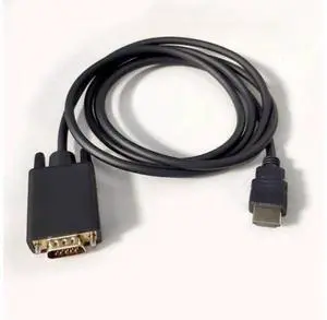 1.8M HDMI to VGA Cable with Built-in Chip, 1080P HD Video Converter Cord for PC Laptop Monitor Projector 1.8M HDMI to VGA Cable with Built-in Chip, 1080P HD Video Converter Cord for PC Laptop Monitor Projector