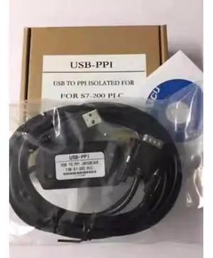 USB-PPI Programming Cable Black, PLC Download Line Compatible with Siemens S7-200CN, Replace 6ES7901-3DB30-0XA0 USB-PPI Programming Cable Black, PLC Download Line Compatible with Siemens S7-200CN, Replace 6ES7901-3DB30-0XA0