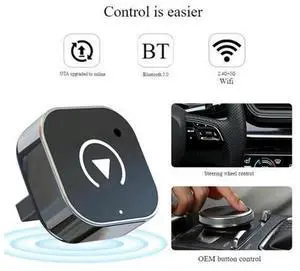 2-in-1 Wireless CarPlay & Android Auto Adapter Dongle, Plug and Play Mini Smart Box Convert Factory Wired CarPlay to Wireless Connection, Compatible with iPhone & Android Phones for Vehicle Multimedia 2-in-1 Wireless CarPlay & Android Auto Adapter Dongle, Plug and Play Mini Smart Box Convert Factory Wired CarPlay to Wireless Connection, Compatible with iPhone & Android Phones for Vehicle Multimedia