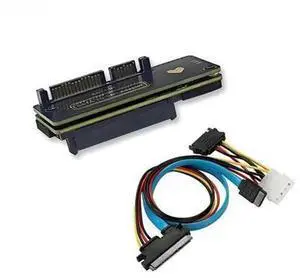 SATA 3.0 to SAS Hard Drive Riser Expansion Card, 22Pin SATA to 29Pin SAS Converter Adapter 6Gbps for Data Recovery, Comes with SATA Cable, Compatible with 2.5 Inch & 3.5 Inch SAS HDD for Desktop PC SATA 3.0 to SAS Hard Drive Riser Expansion Card, 22Pin SATA to 29Pin SAS Converter Adapter 6Gbps for Data Recovery, Comes with SATA Cable, Compatible with 2.5 Inch & 3.5 Inch SAS HDD for Desktop PC