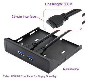 USB 3.0 Front Panel Adapter Floppy Drive Bay USB3 Expansion Card, Internal 19-Pin / 20-Pin Motherboard Header to USB 3.0 Front Port Converter Cable, Desktop Chassis Floppy Bay Mount USB 3.0 Extender USB 3.0 Front Panel Adapter Floppy Drive Bay USB3 Expansion Card, Internal 19-Pin / 20-Pin Motherboard Header to USB 3.0 Front Port Converter Cable, Desktop Chassis Floppy Bay Mount USB 3.0 Extender