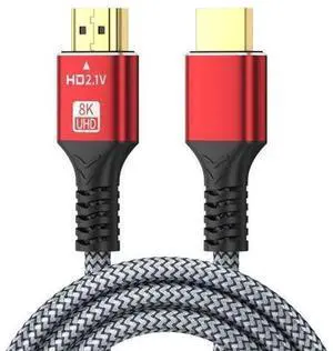 HDMI 2.1 High Speed HDMI Cable Supports 8K Ultra HD Video Transmission, Universal Digital Audio Video Sync Cord for Monitors, TVs, Desktop PCs, Laptops, Projectors & Set-Top Boxes, Low Latency Flicker HDMI 2.1 High Speed HDMI Cable Supports 8K Ultra HD Video Transmission, Universal Digital Audio Video Sync Cord for Monitors, TVs, Desktop PCs, Laptops, Projectors & Set-Top Boxes, Low Latency Flicker