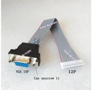 150mm 12Pin to 15Pin VGA Female D-SUB Short Adapter Cable, 12P to 15P VGA Signal Conversion Wire for DIY LCD LED Screen Assembly, Compact D-SUB Line for Embedded Industrial Display Custom Monitor 150mm 12Pin to 15Pin VGA Female D-SUB Short Adapter Cable, 12P to 15P VGA Signal Conversion Wire for DIY LCD LED Screen Assembly, Compact D-SUB Line for Embedded Industrial Display Custom Monitor