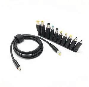 1.5m USB Type-C Laptop Power Charging Converter Cable, USB-C PD Input to Universal DC Jack Plug Adapter Cord, Portable Notebook Charging Line Compatible with Most Common DC Power Ports for Daily Offic 1.5m USB Type-C Laptop Power Charging Converter Cable, USB-C PD Input to Universal DC Jack Plug Adapter Cord, Portable Notebook Charging Line Compatible with Most Common DC Power Ports for Daily Offic