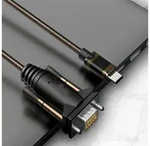 1.5m USB3.1 Type-C to DB9 RS232 Serial COM Port Converter Adapter Cable, High-Speed USB-C to D-SUB9 Serial Communication Cord for Industrial PLC Debugging, CNC Equipment, Scanner, POS Machine, Router 1.5m USB3.1 Type-C to DB9 RS232 Serial COM Port Converter Adapter Cable, High-Speed USB-C to D-SUB9 Serial Communication Cord for Industrial PLC Debugging, CNC Equipment, Scanner, POS Machine, Router