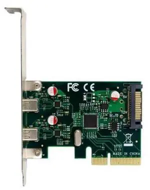 PCIe X1 to 2-Port USB 3.1 Gen1 Type-C Expansion Card with ASMedia ASM1142 Chip, Internal USB-C Adapter for Desktop PC PCIe X1 to 2-Port USB 3.1 Gen1 Type-C Expansion Card with ASMedia ASM1142 Chip, Internal USB-C Adapter for Desktop PC