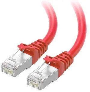 Cable Matters 50 Feet Red Cat 6A Shielded Ethernet Cable, Snagless RJ45 Cat6A Network Cord Support 10Gbps High Speed, Compatible with Router Modem PC NAS Switch Gaming PC Server Home Office Wired Netw Cable Matters 50 Feet Red Cat 6A Shielded Ethernet Cable, Snagless RJ45 Cat6A Network Cord Support 10Gbps High Speed, Compatible with Router Modem PC NAS Switch Gaming PC Server Home Office Wired Netw