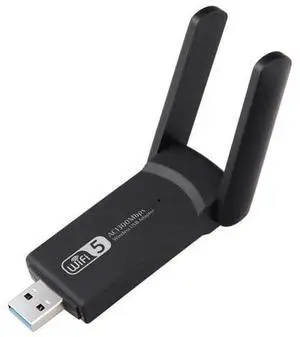 1300Mbps Dual Band Gigabit USB WiFi Adapter, 2.4G+5.8G Driver-Free Wireless Network Card, Plug & Play USB WiFi Dongle Compatible with Windows 10/11 for Desktop Laptop All Brand PCs 1300Mbps Dual Band Gigabit USB WiFi Adapter, 2.4G+5.8G Driver-Free Wireless Network Card, Plug & Play USB WiFi Dongle Compatible with Windows 10/11 for Desktop Laptop All Brand PCs