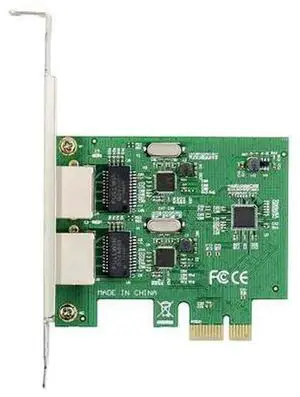 PCIe x1 Dual Port Gigabit Ethernet Network Card with Realtek RTL8111F Chip, 1000Mbps PCI Express LAN Adapter for Desktop PC, Comes with Full & Low Profile Brackets PCIe x1 Dual Port Gigabit Ethernet Network Card with Realtek RTL8111F Chip, 1000Mbps PCI Express LAN Adapter for Desktop PC, Comes with Full & Low Profile Brackets