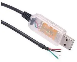 6FT USB-RS485-1800-BT Serial Converter Cable with FTDI FT232RL Chip, 4-Core Bare Wire End RS485 Communication Line, 1.8M Shielded USB to RS485 Cable for PLC, Sensor, Industrial Control & M 6FT USB-RS485-1800-BT Serial Converter Cable with FTDI FT232RL Chip, 4-Core Bare Wire End RS485 Communication Line, 1.8M Shielded USB to RS485 Cable for PLC, Sensor, Industrial Control & M