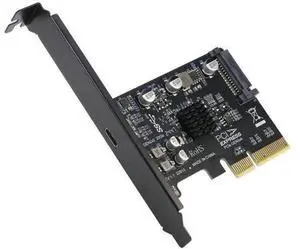 PCIe 4X to USB 3.2 Gen2x2 Type-C Expansion Card, 20Gbps Data Only PCI Express Adapter with Low Profile Bracket for Desktop PC, Support Windows macOS Linux PCIe 4X to USB 3.2 Gen2x2 Type-C Expansion Card, 20Gbps Data Only PCI Express Adapter with Low Profile Bracket for Desktop PC, Support Windows macOS Linux
