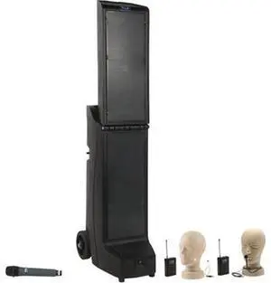 Anchor Audio Bigfoot Triple PA Package, Equipped with WH-80000 Wireless Handheld Mic, CM-60 Lavalier Collar Mic & EM-TA4F UltraLite Microphone for Speech & Event Use Anchor Audio Bigfoot Triple PA Package, Equipped with WH-80000 Wireless Handheld Mic, CM-60 Lavalier Collar Mic & EM-TA4F UltraLite Microphone for Speech & Event Use