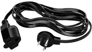 Elecan 12 FT Flat Plug Extension Cord, 16 Gauge 3 Prong Grounded Low Profile Slim Power Cable, 13A 125V ETL Certified Black Space Saving Extension Wire Elecan 12 FT Flat Plug Extension Cord, 16 Gauge 3 Prong Grounded Low Profile Slim Power Cable, 13A 125V ETL Certified Black Space Saving Extension Wire