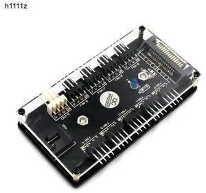 10-Way PWM Fan Hub with PMMA Magnetic Case, 12V 3/4Pin PC Fan Splitter Controller, SATA Power Supply for CPU Cooling Fans 10-Way PWM Fan Hub with PMMA Magnetic Case, 12V 3/4Pin PC Fan Splitter Controller, SATA Power Supply for CPU Cooling Fans