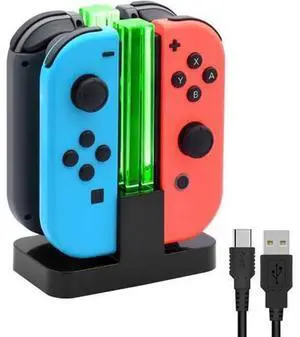 6-in-1 Game Controller Charging Station, Multi Port Type-C Charger Dock for Switch Joy-Con, Pro Controller, Switch, Switch Lite & All Type-C Port Devices 6-in-1 Game Controller Charging Station, Multi Port Type-C Charger Dock for Switch Joy-Con, Pro Controller, Switch, Switch Lite & All Type-C Port Devices