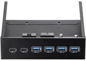 5.25 Inch Front Bay USB Hub, 2-Port USB3.1 + 4-Port USB3.0 5Gbps High Speed Front Panel Hub, PC Optical Drive Bay Converter for Desktop Case 5.25 Inch Front Bay USB Hub, 2-Port USB3.1 + 4-Port USB3.0 5Gbps High Speed Front Panel Hub, PC Optical Drive Bay Converter for Desktop Case