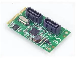 2 Ports Mini PCI Express SATA 3.0 Controller Card, ASMedia Chipset Mini PCI-E SATA 6Gbps Expansion Adapter, Internal Mini PCIe SATA 3.0 Card Support 2 SATA 6G Drives for Laptop Storage Expansion 2 Ports Mini PCI Express SATA 3.0 Controller Card, ASMedia Chipset Mini PCI-E SATA 6Gbps Expansion Adapter, Internal Mini PCIe SATA 3.0 Card Support 2 SATA 6G Drives for Laptop Storage Expansion
