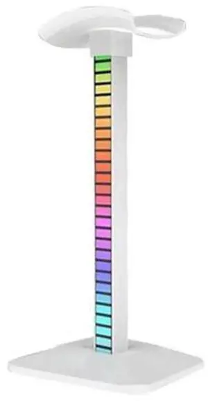RGB Gaming Headphone Stand White, Multi-Port Headset Hanger Rack with USB & Type-C Ports, Desktop Headset Holder with RGB Light Effect, Support Type-C Fast Charging for Gaming Accessories, Phones & Ea RGB Gaming Headphone Stand White, Multi-Port Headset Hanger Rack with USB & Type-C Ports, Desktop Headset Holder with RGB Light Effect, Support Type-C Fast Charging for Gaming Accessories, Phones & Ea