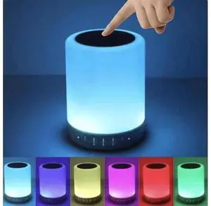 Biconic Night Light Bluetooth Speaker, Portable Wireless Bluetooth Speaker with Touch Control Dimmable Bedside Lamp, IPX4 Waterproof Outdoor Bluetooth Speaker, Multifunctional Nightlight Speaker, Idea Biconic Night Light Bluetooth Speaker, Portable Wireless Bluetooth Speaker with Touch Control Dimmable Bedside Lamp, IPX4 Waterproof Outdoor Bluetooth Speaker, Multifunctional Nightlight Speaker, Idea