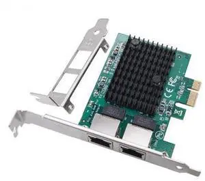 2.5G PCIe X1 Network Card with Dual RJ45 Ports, PCI Express 2500Mbps Gigabit Ethernet NIC Adapter with RTL8125BG Chip, Dual-Port 2.5Gb LAN Expansion Card for Desktop PC, Support Windows & Linux System 2.5G PCIe X1 Network Card with Dual RJ45 Ports, PCI Express 2500Mbps Gigabit Ethernet NIC Adapter with RTL8125BG Chip, Dual-Port 2.5Gb LAN Expansion Card for Desktop PC, Support Windows & Linux System