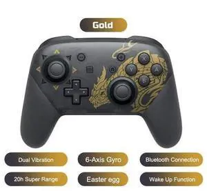 Limited Monster Theme Bluetooth Wireless Pro Controller, Wireless Gamepad Compatible with Nintendo Switch, Switch Lite, Switch OLED & Steam PC, Ergonomic Gaming Controller with Vibration, Turbo, Motio Limited Monster Theme Bluetooth Wireless Pro Controller, Wireless Gamepad Compatible with Nintendo Switch, Switch Lite, Switch OLED & Steam PC, Ergonomic Gaming Controller with Vibration, Turbo, Motio
