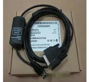 1 Pack IC690USB901 PLC Programming Download Cable, USB to DB15 Communication Line Compatible with US GE Fanuc 90-70 / 90-30 Series PLC, Industrial SNP Protocol Data Transfer Cable with Transmit & Rece 1 Pack IC690USB901 PLC Programming Download Cable, USB to DB15 Communication Line Compatible with US GE Fanuc 90-70 / 90-30 Series PLC, Industrial SNP Protocol Data Transfer Cable with Transmit & Rece