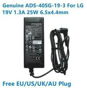19V 1.3A 25W AC Power Adapter Charger, 6.5x4.4mm DC Plug Replacement Power Supply Compatible with ADS-40SG-19-3 19025G ADS-40FSG-19 LCAP21 24M38H-B Monitor 19V 1.3A 25W AC Power Adapter Charger, 6.5x4.4mm DC Plug Replacement Power Supply Compatible with ADS-40SG-19-3 19025G ADS-40FSG-19 LCAP21 24M38H-B Monitor